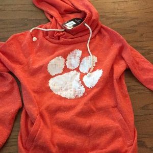 TALL NECK CLEMSON HOODIE